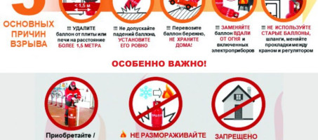 Правила пользования газом в быту