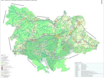 Карта границ зон